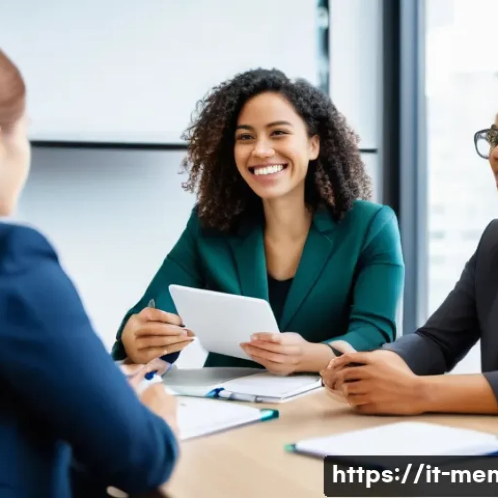 정신건강 분야 이직 성공 사례 - **Prompt:** "A diverse group of mental health professionals, including a psychologist, a life coach,...