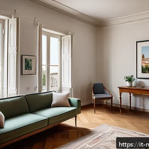 정신건강 분야 직무의 이론과 실제 - A modern psychotherapy office in Italy, featuring a warm and inviting atmosphere with natural light ...